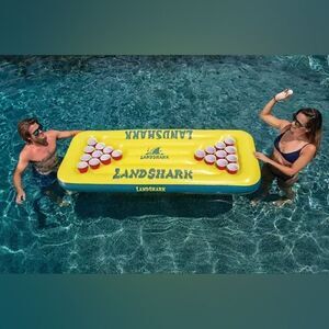 NEW Landshark Floating Beer Pong Floatie NIB